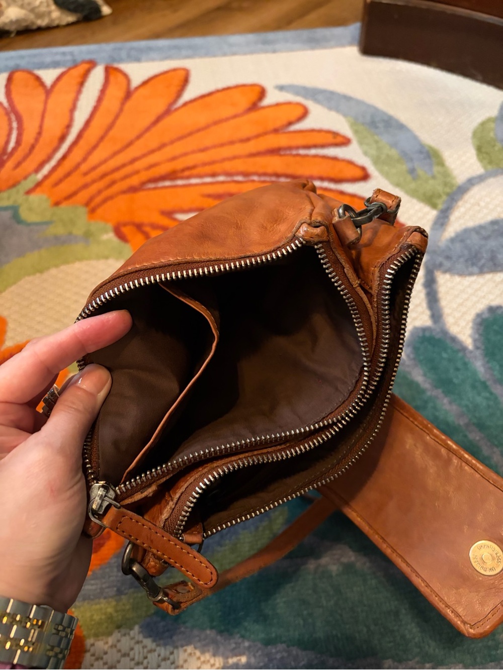Vilenca Holland Genuine Leather Laptop Bag and Matching Crossbody Purse - Picture 11 of 11